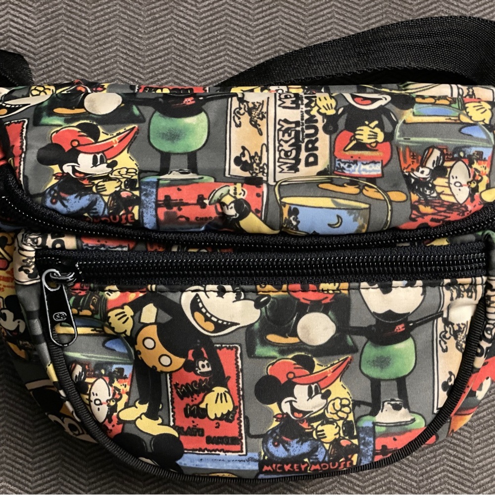 90s Vintage Nicole Miller Mickey Mouse Disney Fanny Pack